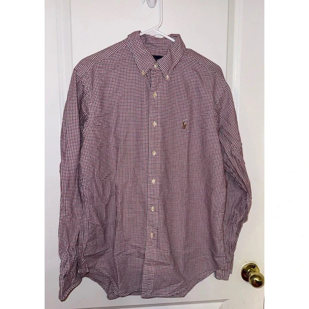 Polo Ralph Lauren Men's‎ Long Sleeve Button Down Dress Shirt Size Large